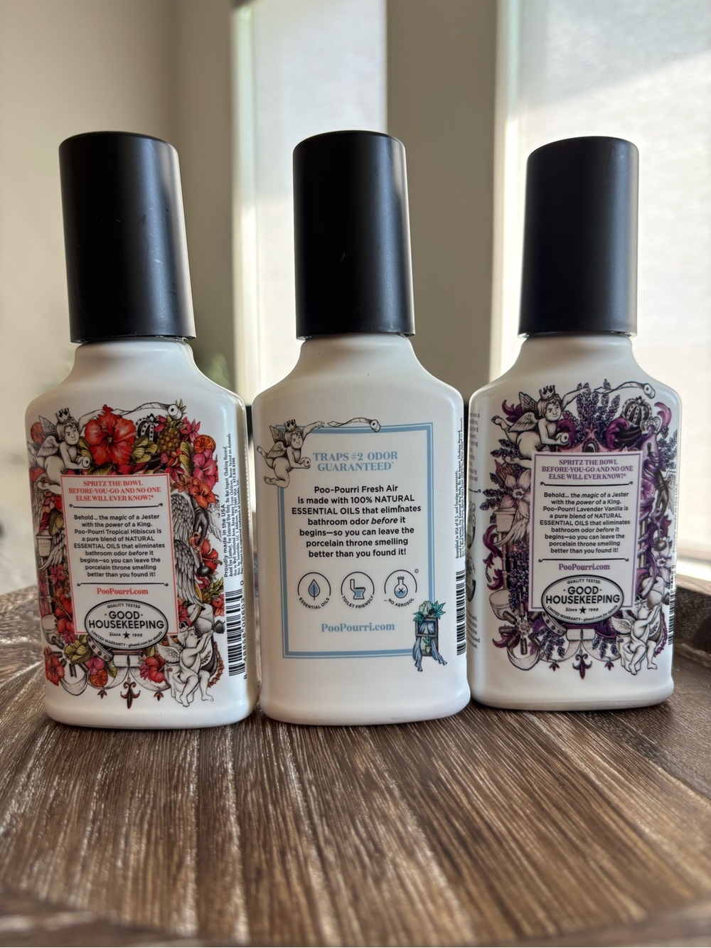 Poo-Pourri Toilet Spray Bundle Fresh Air 4oz Set of 3 Air Fresheners - Picture 2 of 3